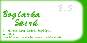 boglarka spirk business card