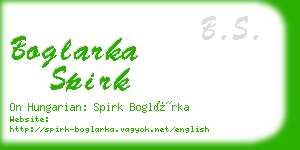 boglarka spirk business card